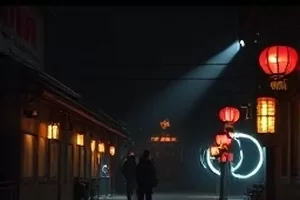 微光城市：深夜街头便利店的灯光与零星行人