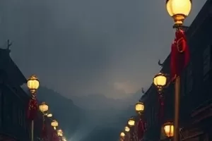 长夜拾光：深夜书桌与台灯下的安静室内画面